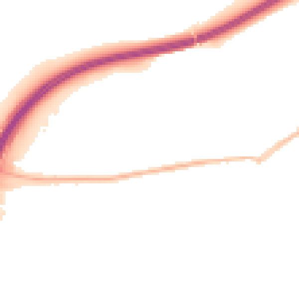 Night-time road noise heatmap for OX2 9DR