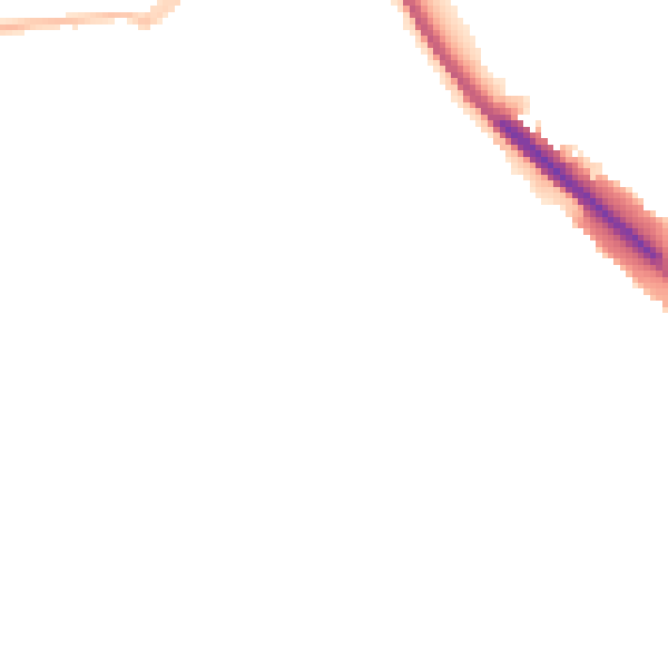 Night-time road noise heatmap for OX2 9EA