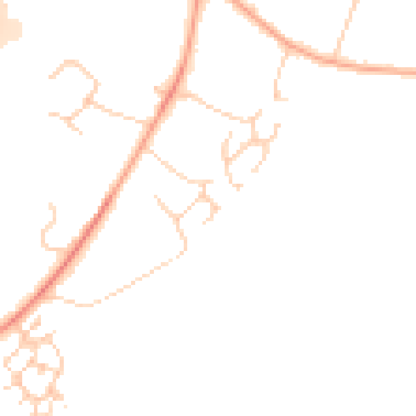 Daytime road noise heatmap for OX2 9JH