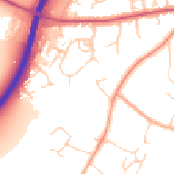 Daytime road noise heatmap for OX2 9JL