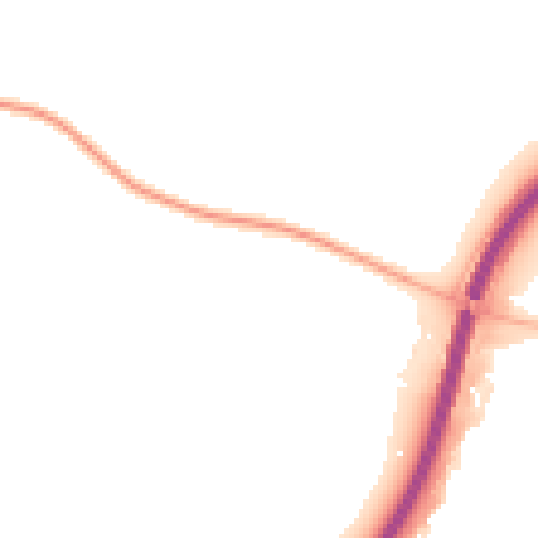 Night-time road noise heatmap for OX2 9NH