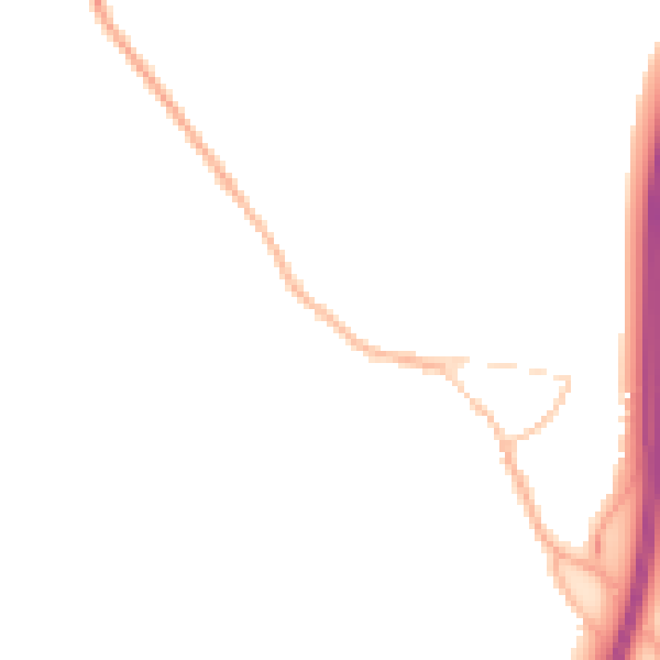Night-time road noise heatmap for OX2 9PE
