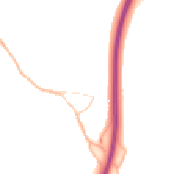 Night-time road noise heatmap for OX2 9PQ