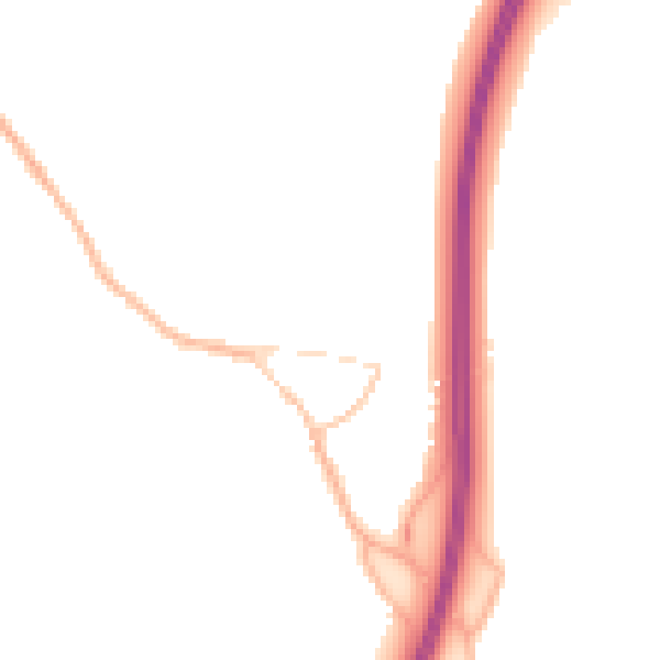 Night-time road noise heatmap for OX2 9PY