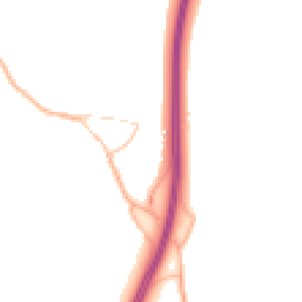 Night-time road noise heatmap for OX2 9QA