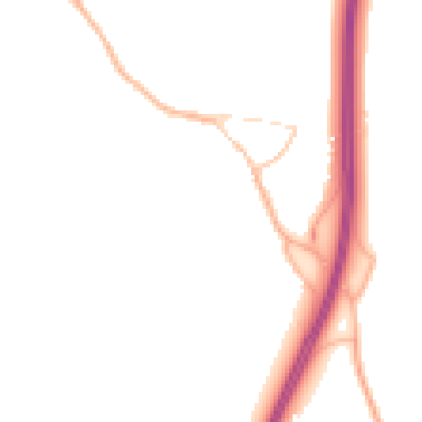 Night-time road noise heatmap for OX2 9QS