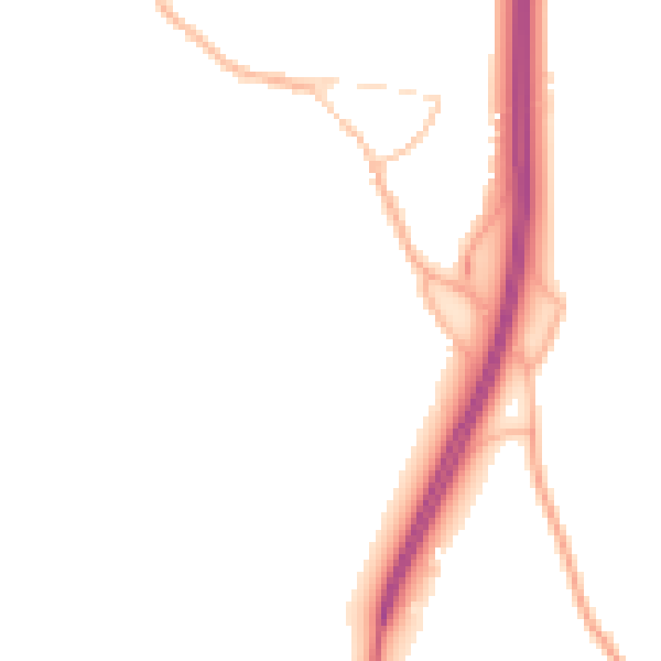 Night-time road noise heatmap for OX2 9QT