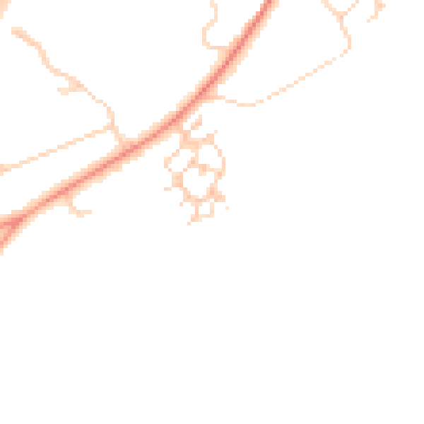 Daytime road noise heatmap for OX2 9RX