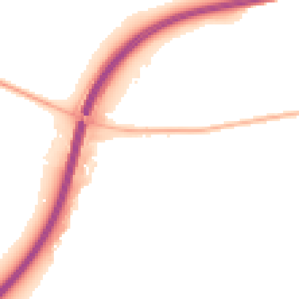 Night-time road noise heatmap for OX2 9TN