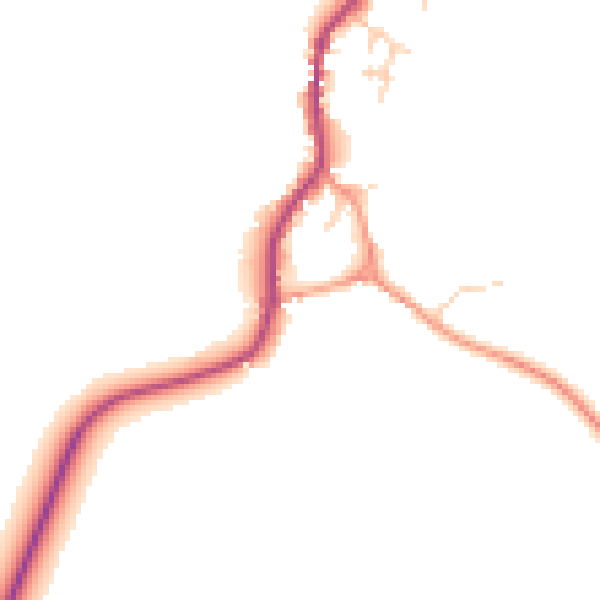 Daytime road noise heatmap for OX44 7FJ