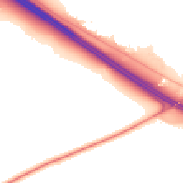 Night-time road noise heatmap for OX44 7JD