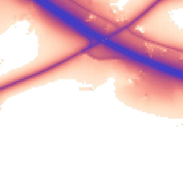 Daytime road noise heatmap for OX44 7JE