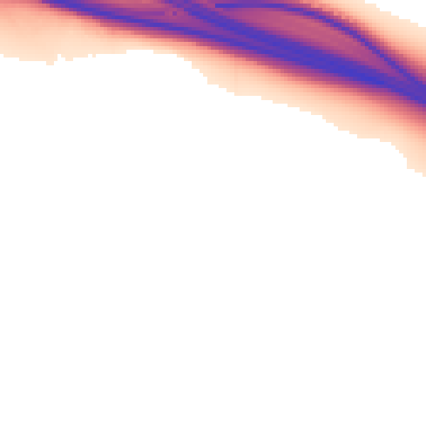 Night-time road noise heatmap for OX44 7JH