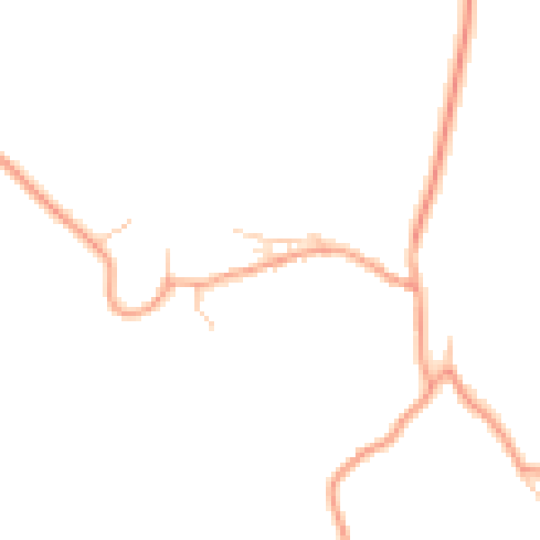 Daytime road noise heatmap for OX44 7JQ
