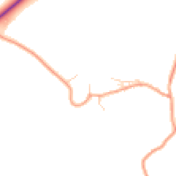 Daytime road noise heatmap for OX44 7JU