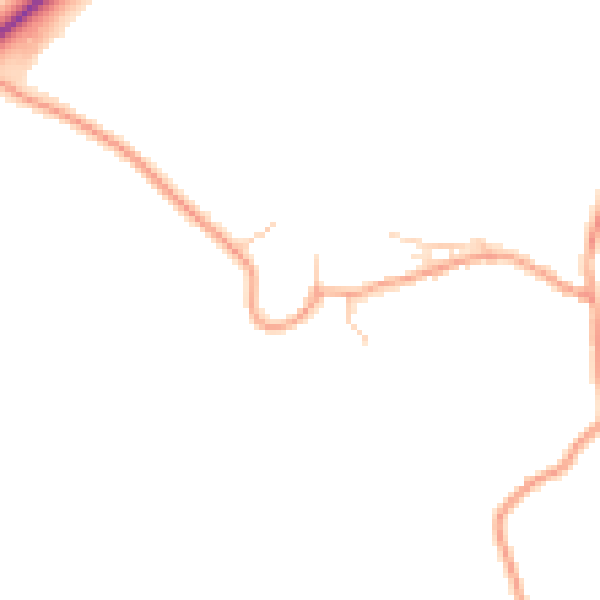 Daytime road noise heatmap for OX44 7JW