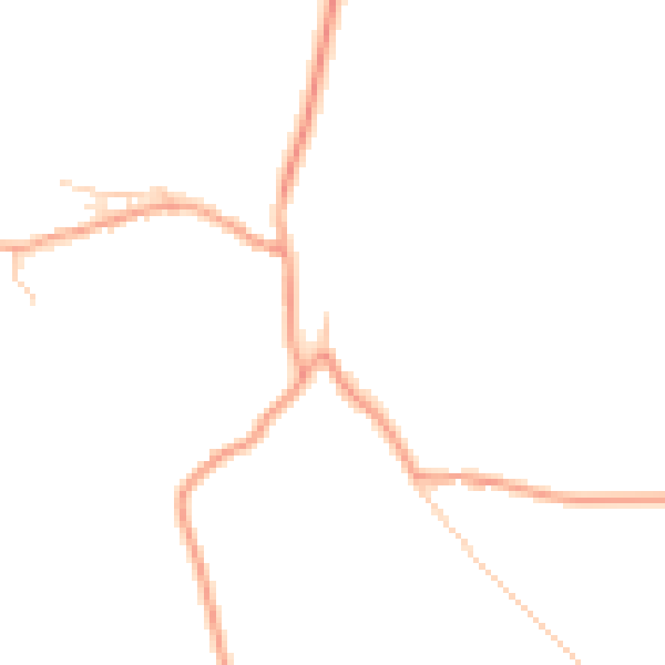 Daytime road noise heatmap for OX44 7JZ
