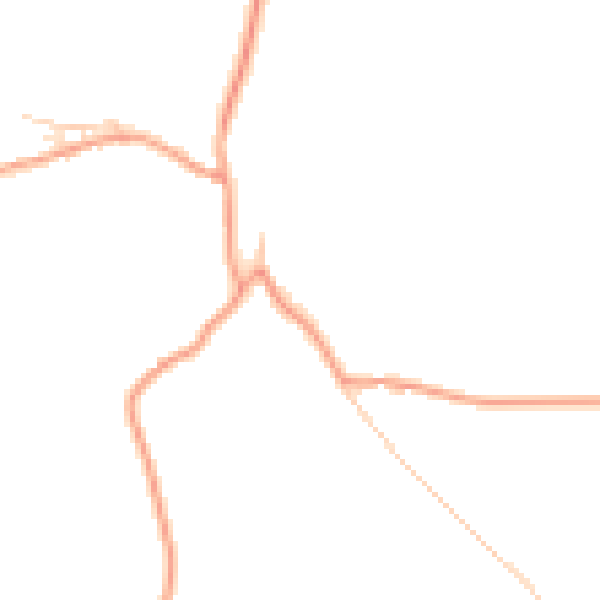 Daytime road noise heatmap for OX44 7LA