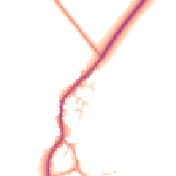 Daytime road noise heatmap for OX44 7PY