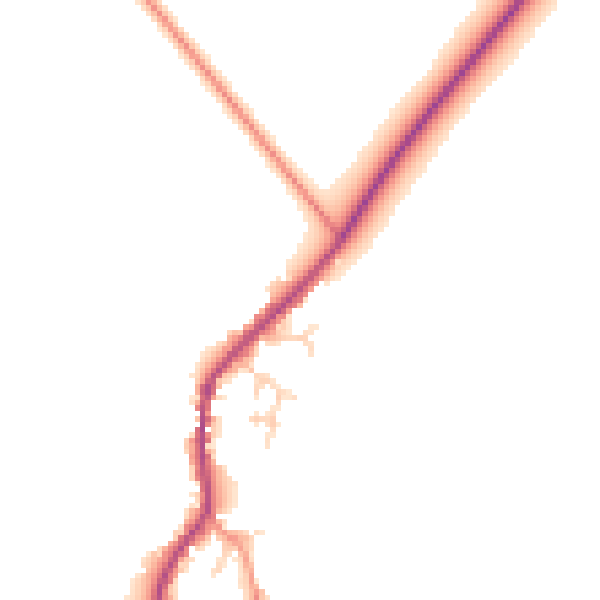 Daytime road noise heatmap for OX44 7PZ
