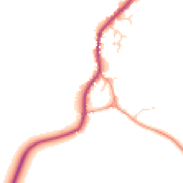 Daytime road noise heatmap for OX44 7QB