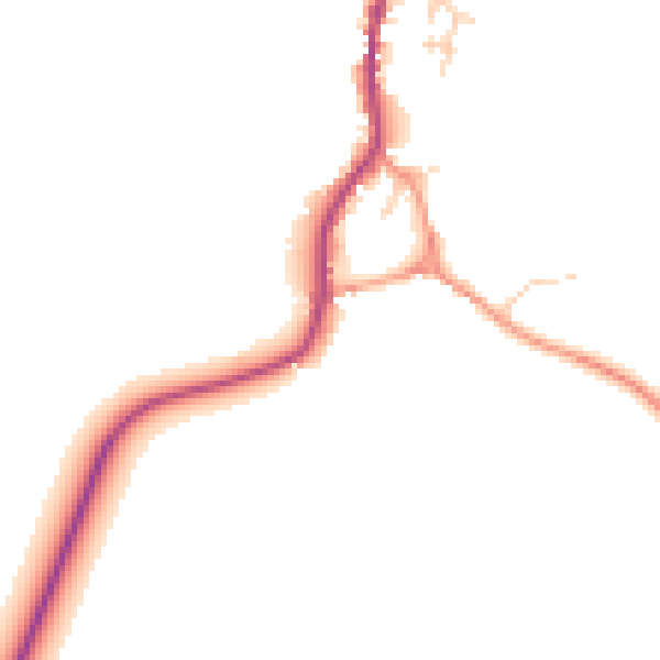 Daytime road noise heatmap for OX44 7QD