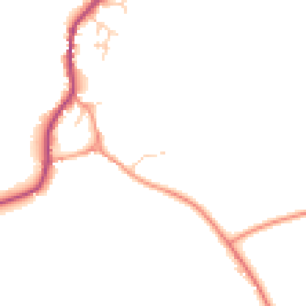 Daytime road noise heatmap for OX44 7QH