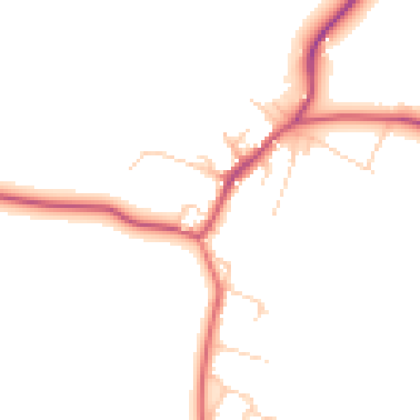 Daytime road noise heatmap for OX44 7TP