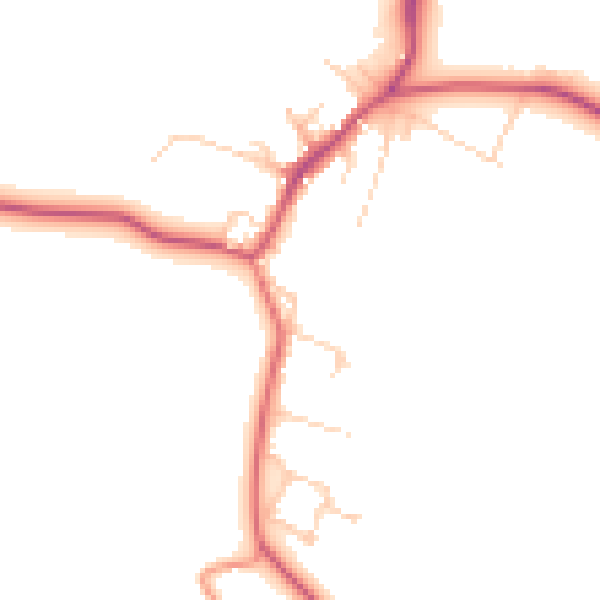 Daytime road noise heatmap for OX44 7UR