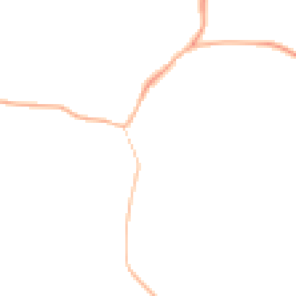 Night-time road noise heatmap for OX44 7UR