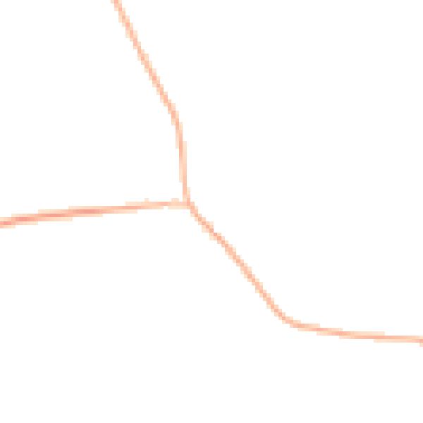 Night-time road noise heatmap for OX44 7UX