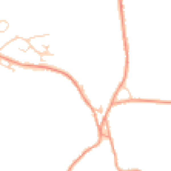 Daytime road noise heatmap for OX44 9AA