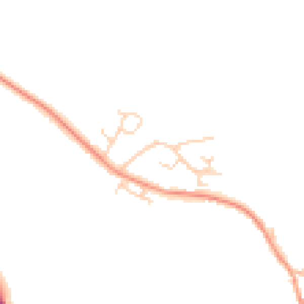 Daytime road noise heatmap for OX44 9AG