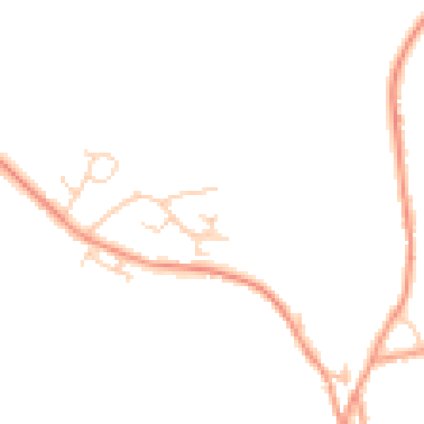 Daytime road noise heatmap for OX44 9AL