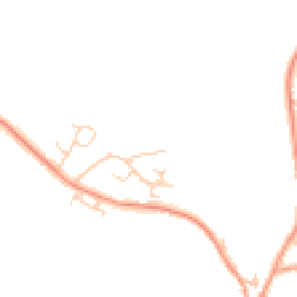 Daytime road noise heatmap for OX44 9AP