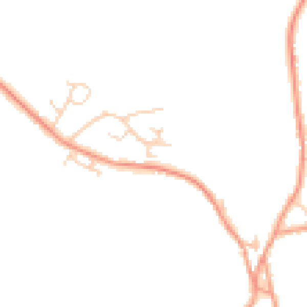 Daytime road noise heatmap for OX44 9AW