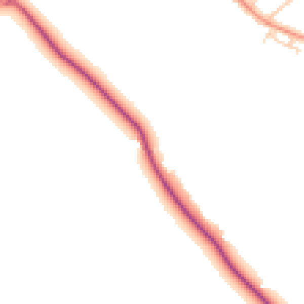 Daytime road noise heatmap for OX44 9BG