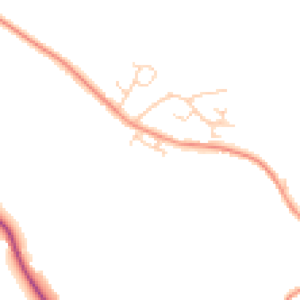 Daytime road noise heatmap for OX44 9BT