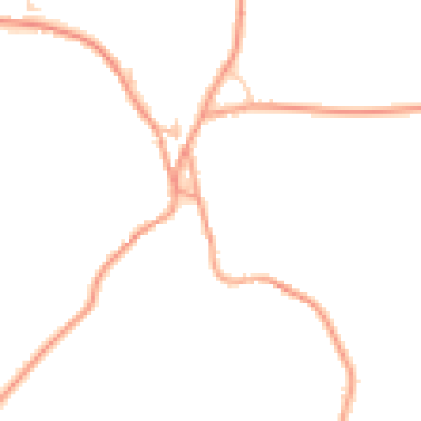 Daytime road noise heatmap for OX44 9DD