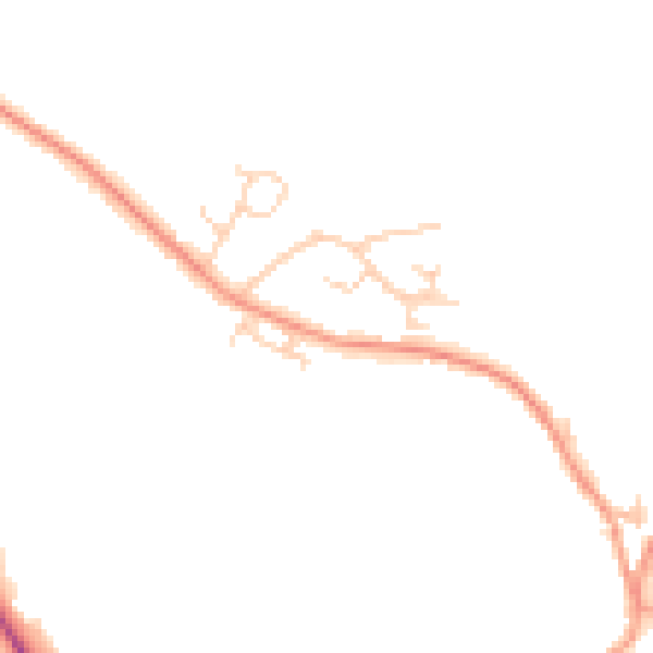 Daytime road noise heatmap for OX44 9EQ