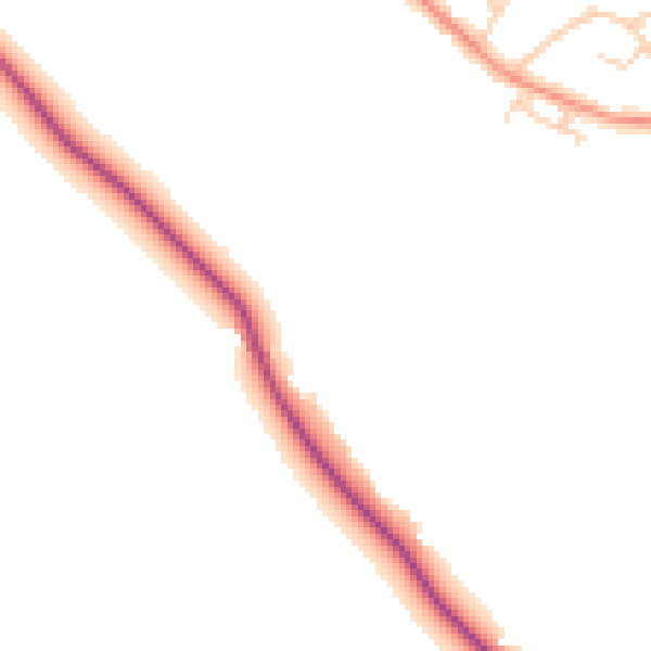 Daytime road noise heatmap for OX44 9FA