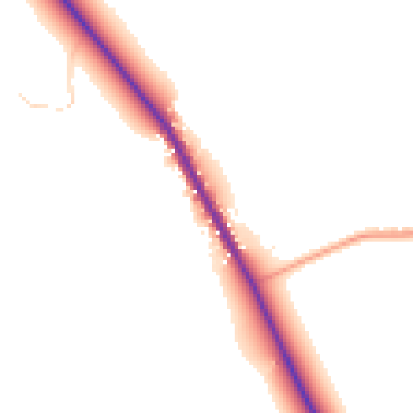 Daytime road noise heatmap for OX44 9NX
