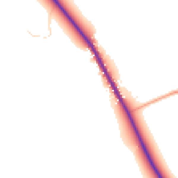 Daytime road noise heatmap for OX44 9PB