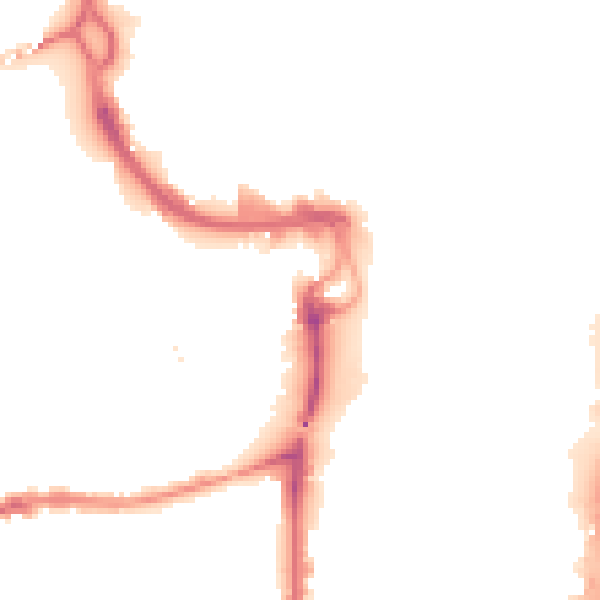 Night-time road noise heatmap for PE1 1EP