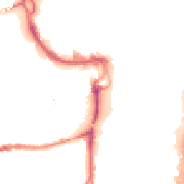 Night-time road noise heatmap for PE1 1FX