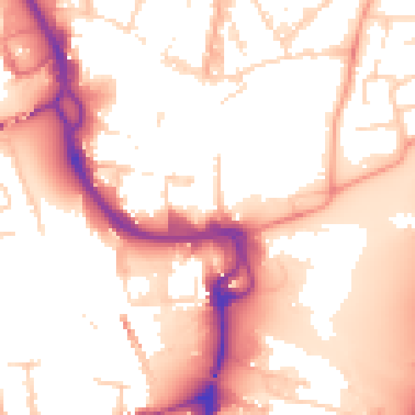 Daytime road noise heatmap for PE1 1HA