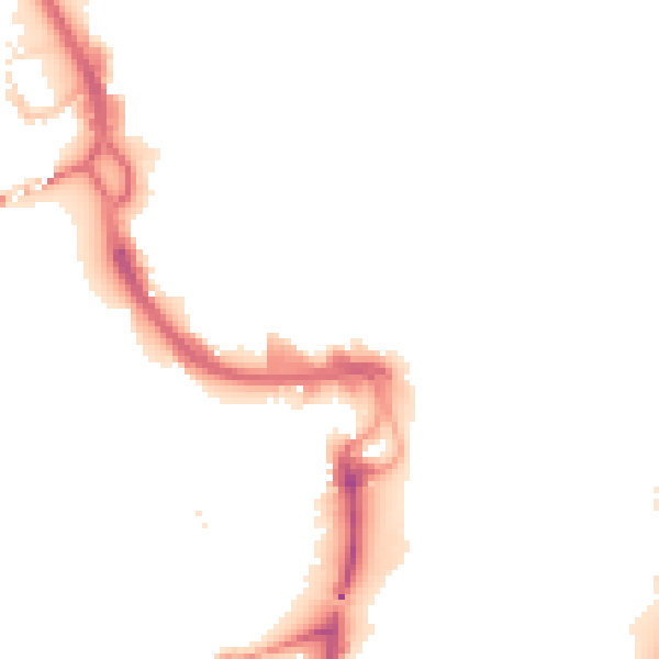 Night-time road noise heatmap for PE1 1HA