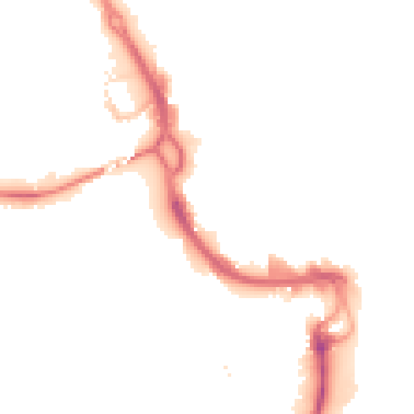 Night-time road noise heatmap for PE1 1JJ