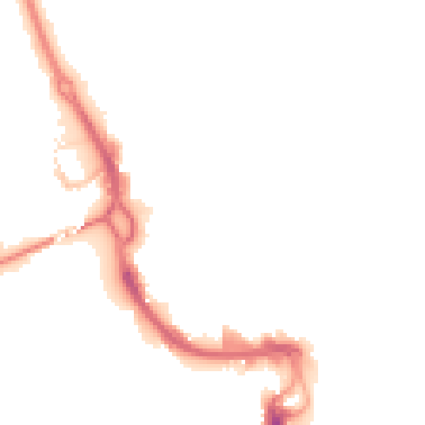 Night-time road noise heatmap for PE1 1NH