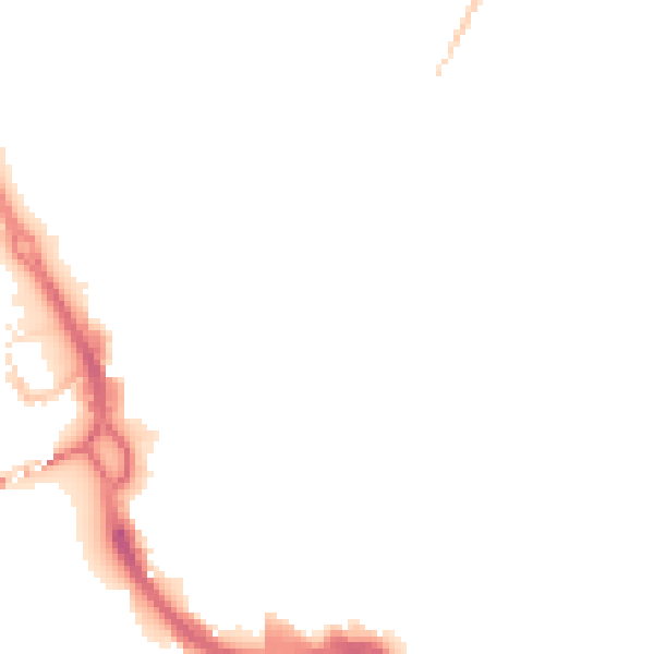 Night-time road noise heatmap for PE1 1RS